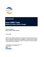 Intra-CAREC Trade: Business as Usual or About to Change? cover