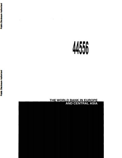 The World Bank in Europe and Central Asia 2002