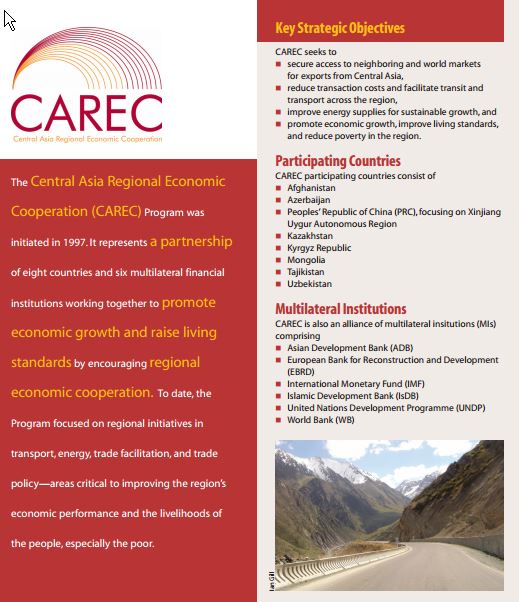 Central Asia Regional Economic Cooperation (CAREC)