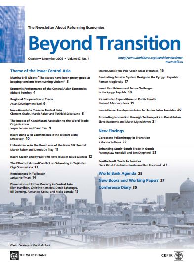 Beyond Transition: Newsletter About Reforming Economies