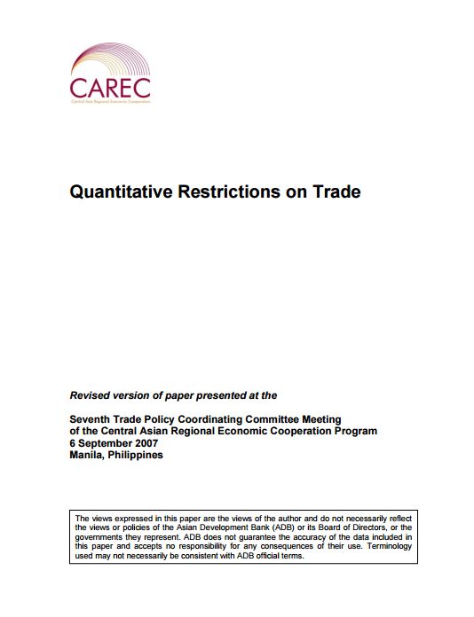 Quantitative Restrictions on Trade