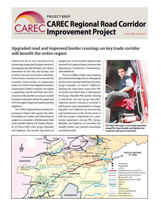 CAREC Regional Road Corridor Improvement Project