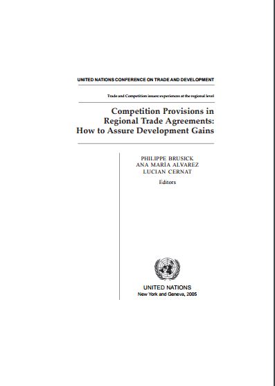 Competition Provisions in Regional Trade Agreements: Lessons for [the People’s Republic of] China