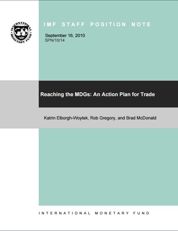 Reaching the MDGs: An Action Plan for Trade