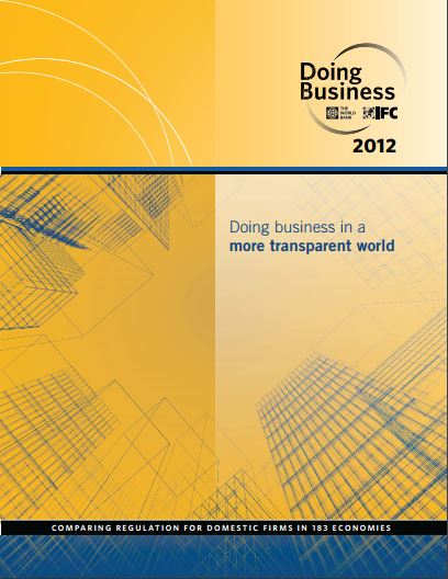 Doing Business 2012: Doing Business in a More Transparent World