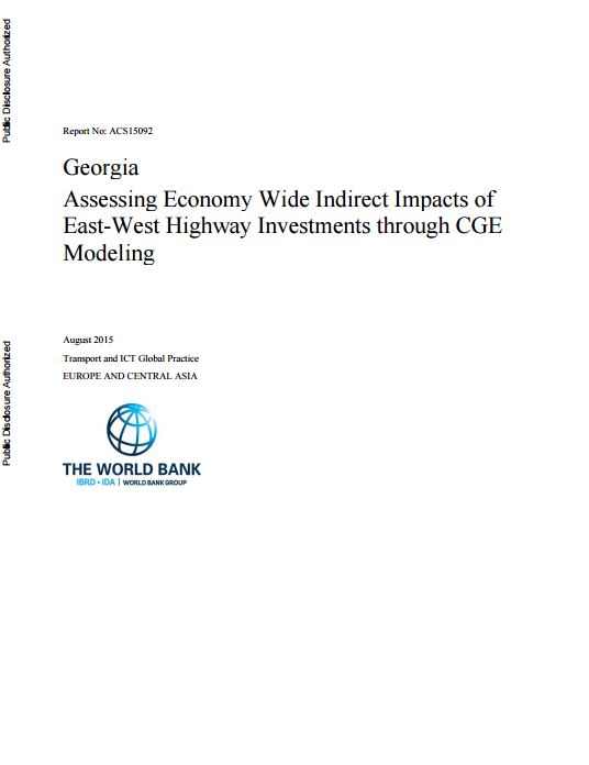 Georgia: Assessing Economy Wide Indirect Impacts of East–West Highway Investments Through CGE Modeling