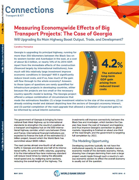Measuring Economywide Effects of Big Transport Projects: The Case of Georgia