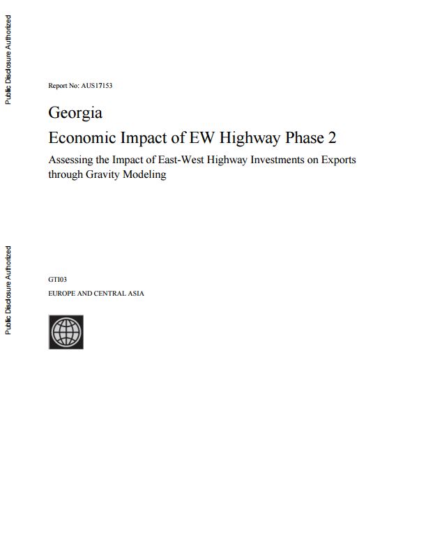 Georgia: Economic Impact of East–West Highway Investments, Phase 2