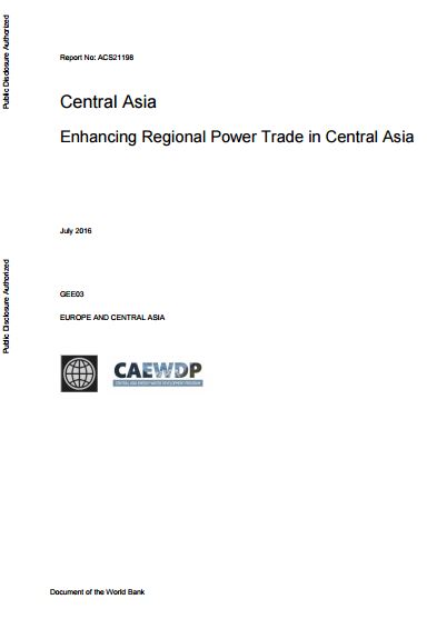 Enhancing Regional Power Trade in Central Asia