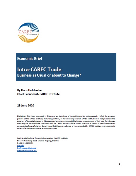 Intra-CAREC Trade: Business as Usual or About to Change?