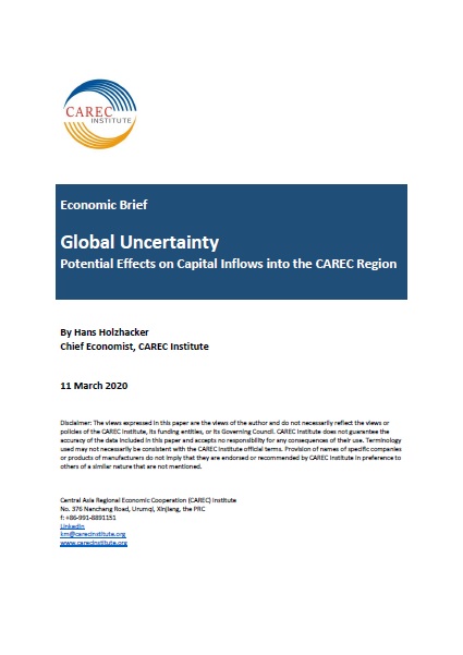 Economic Brief: Global Uncertainty and Potential Effects on Capital Inflows into CAREC