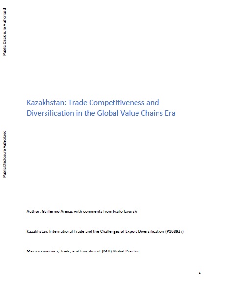 Kazakhstan: Trade Competitiveness and Diversification in the Global Value Chains Era