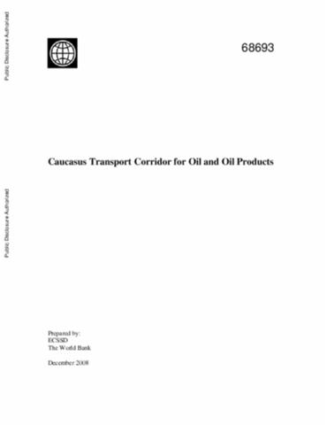 Caucasus Transport Corridor for Oil and Oil Products