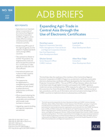 Expanding Agri-Trade in Central Asia through the Use of Electronic Certificates