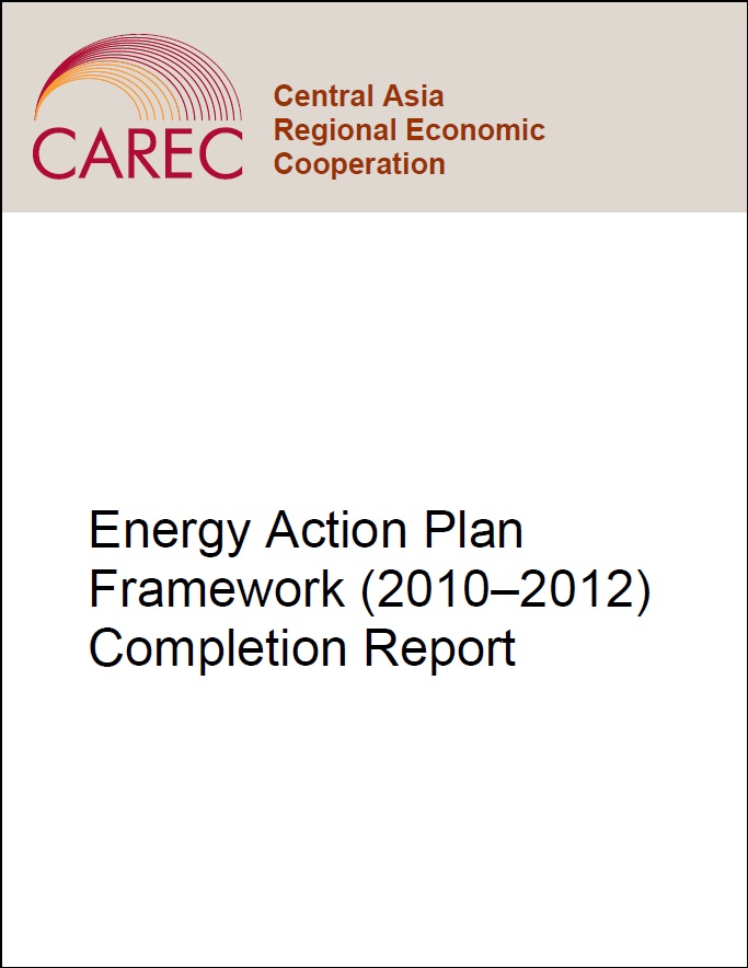 Energy Action Plan Framework (2010–2012) Completion Report