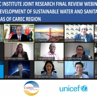 UNICEF-CAREC Institute Joint Research Final Review Webinar: Report on Development of Sustainable Water and Sanitation Systems in Rural Areas of CAREC Region